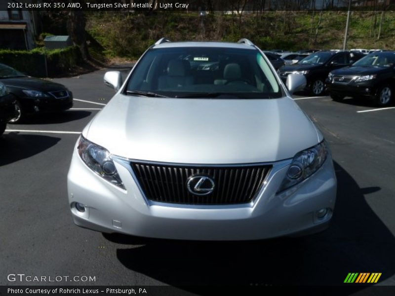 Tungsten Silver Metallic / Light Gray 2012 Lexus RX 350 AWD