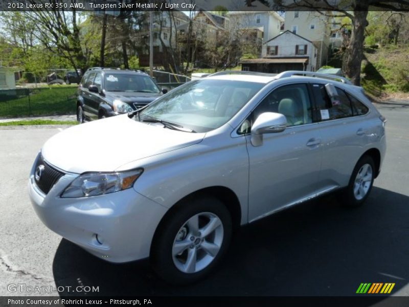 Tungsten Silver Metallic / Light Gray 2012 Lexus RX 350 AWD