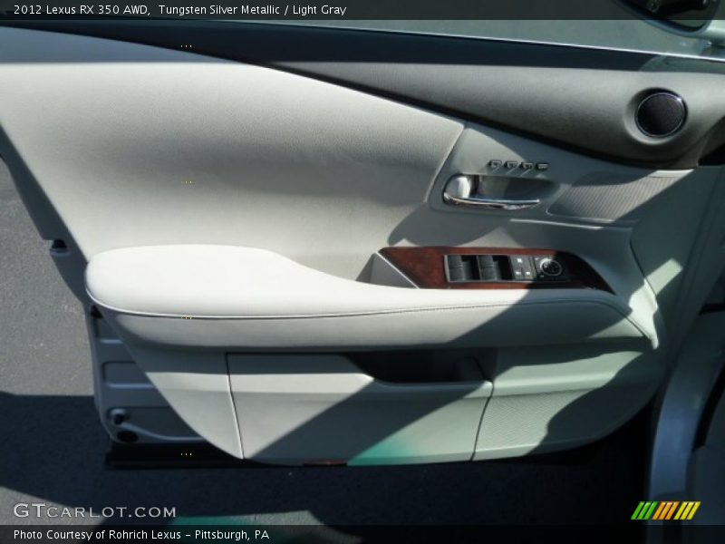 Tungsten Silver Metallic / Light Gray 2012 Lexus RX 350 AWD