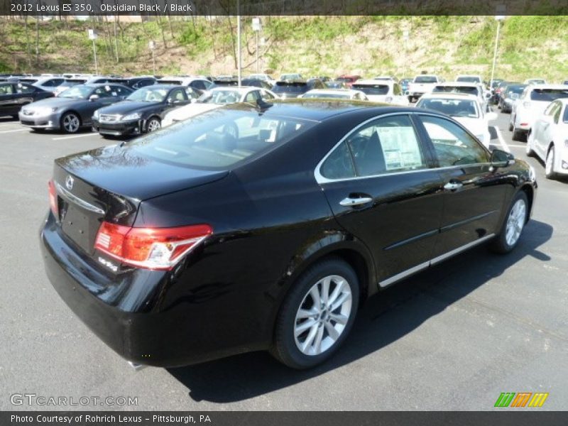 Obsidian Black / Black 2012 Lexus ES 350