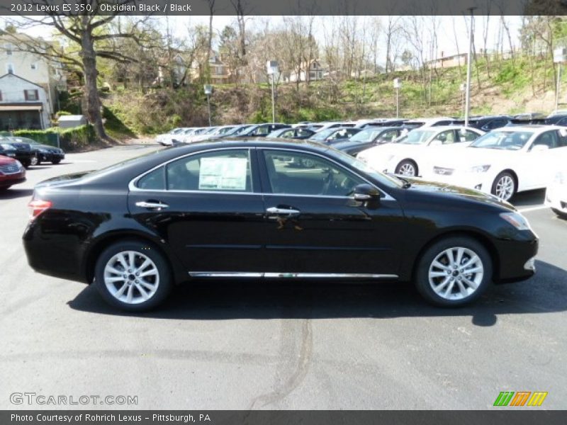 Obsidian Black / Black 2012 Lexus ES 350