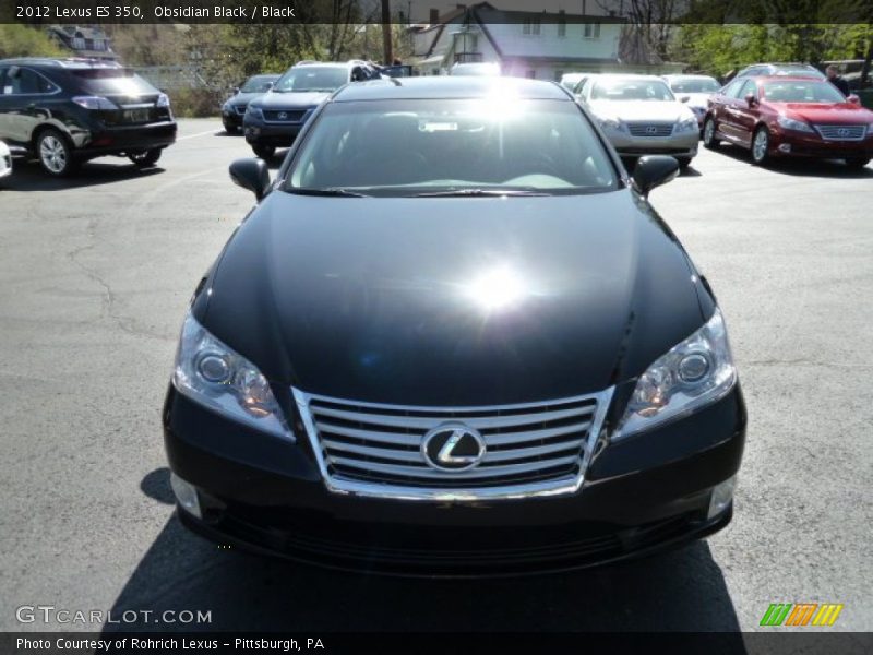 Obsidian Black / Black 2012 Lexus ES 350
