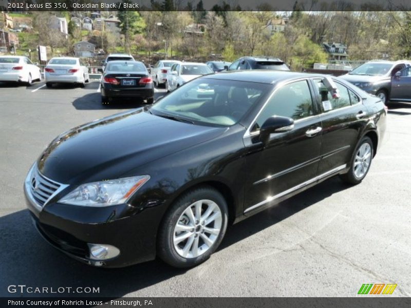 Obsidian Black / Black 2012 Lexus ES 350
