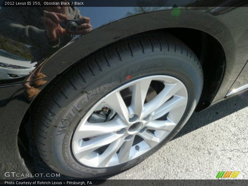 Obsidian Black / Black 2012 Lexus ES 350