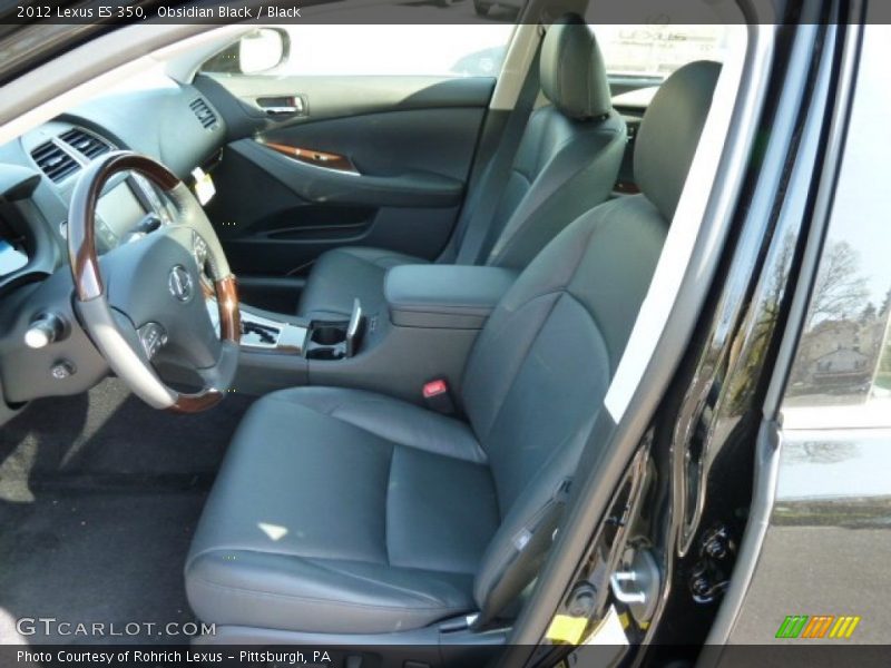 Obsidian Black / Black 2012 Lexus ES 350