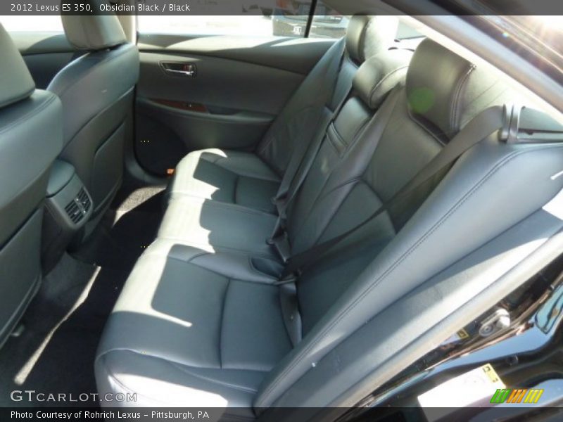 Obsidian Black / Black 2012 Lexus ES 350