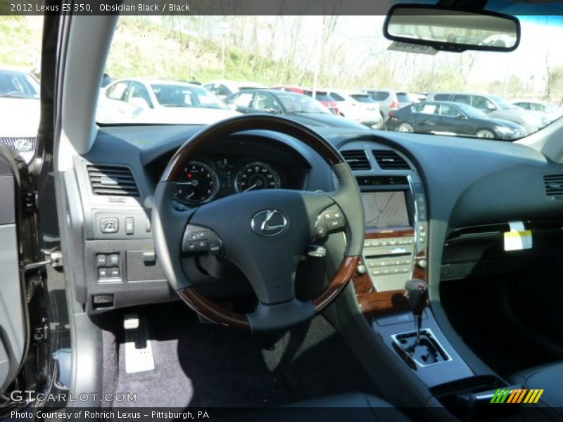 Obsidian Black / Black 2012 Lexus ES 350