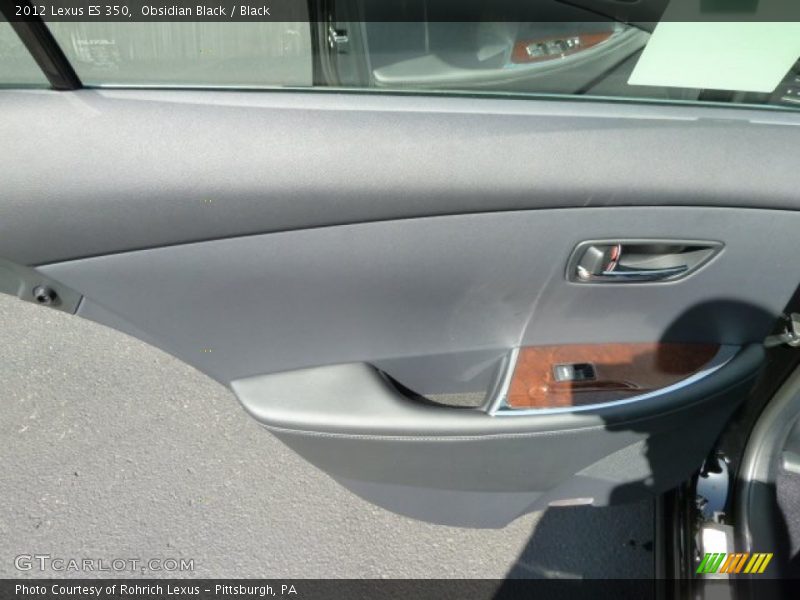 Obsidian Black / Black 2012 Lexus ES 350