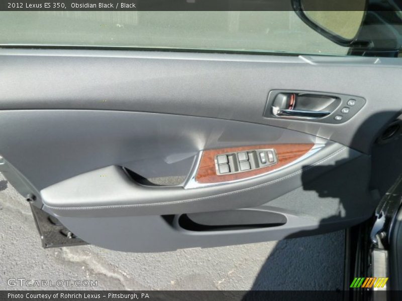 Obsidian Black / Black 2012 Lexus ES 350