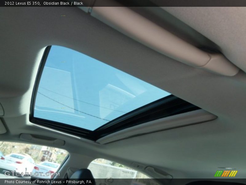 Obsidian Black / Black 2012 Lexus ES 350