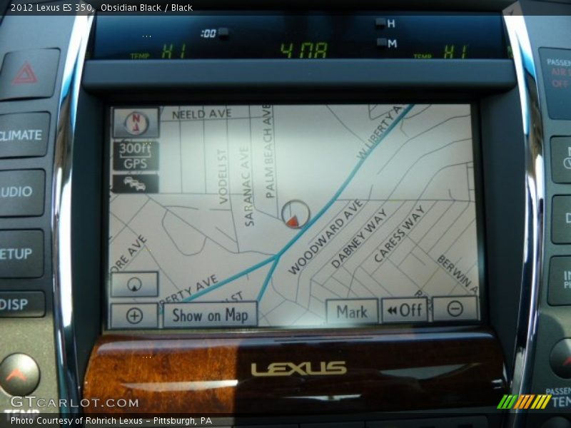 Obsidian Black / Black 2012 Lexus ES 350