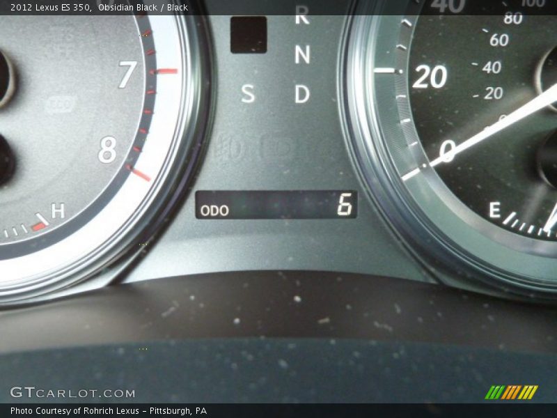 Obsidian Black / Black 2012 Lexus ES 350
