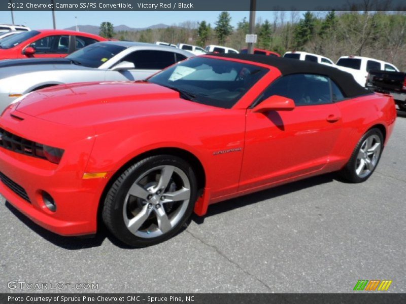 Victory Red / Black 2012 Chevrolet Camaro SS/RS Convertible