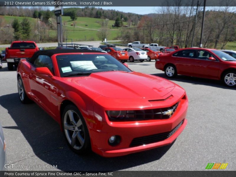 Victory Red / Black 2012 Chevrolet Camaro SS/RS Convertible