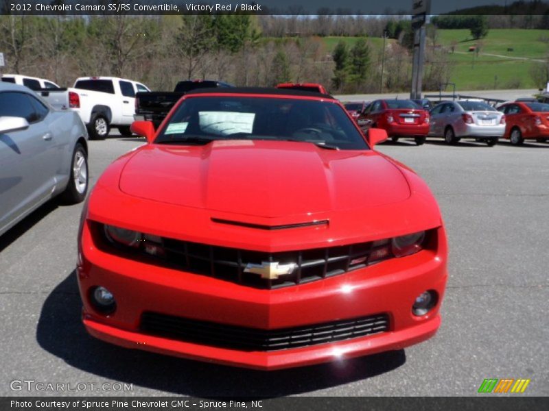 Victory Red / Black 2012 Chevrolet Camaro SS/RS Convertible