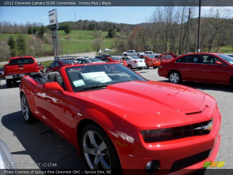 Victory Red / Black 2012 Chevrolet Camaro SS/RS Convertible