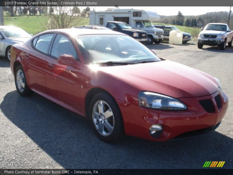Crimson Red / Ebony 2007 Pontiac Grand Prix Sedan