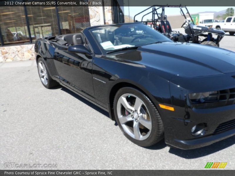 Black / Black 2012 Chevrolet Camaro SS/RS Convertible