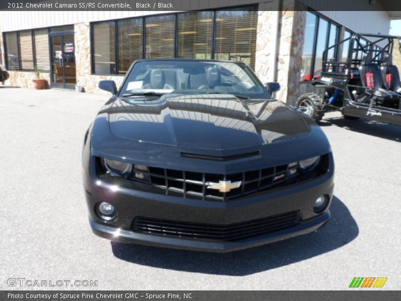 Black / Black 2012 Chevrolet Camaro SS/RS Convertible