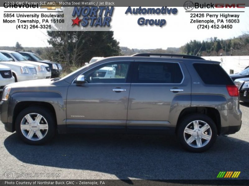 Mocha Steel Metallic / Jet Black 2012 GMC Terrain SLE AWD