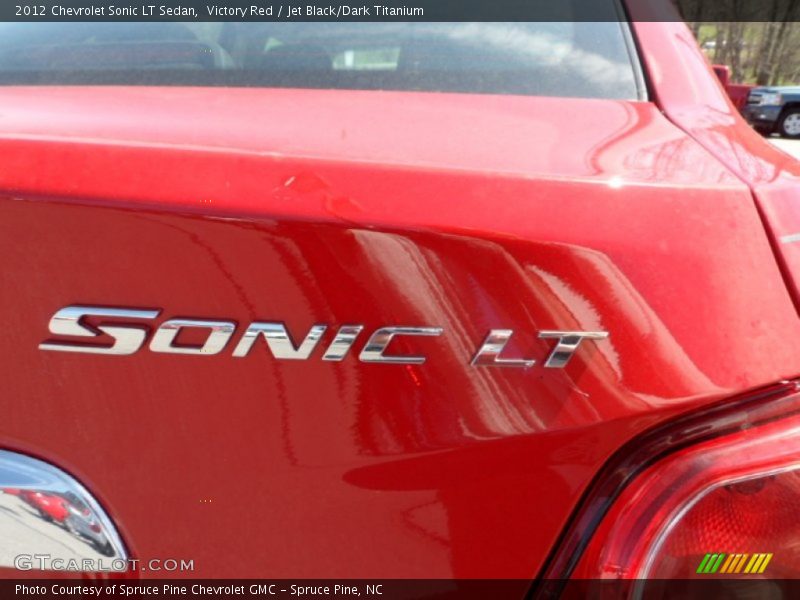 Victory Red / Jet Black/Dark Titanium 2012 Chevrolet Sonic LT Sedan