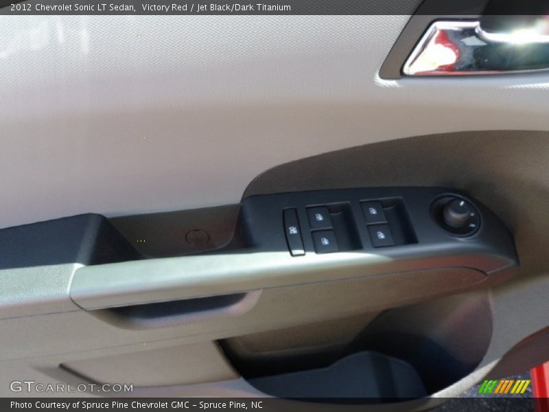 Victory Red / Jet Black/Dark Titanium 2012 Chevrolet Sonic LT Sedan