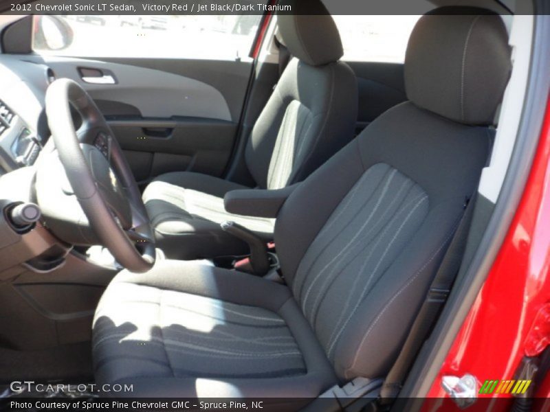 Victory Red / Jet Black/Dark Titanium 2012 Chevrolet Sonic LT Sedan
