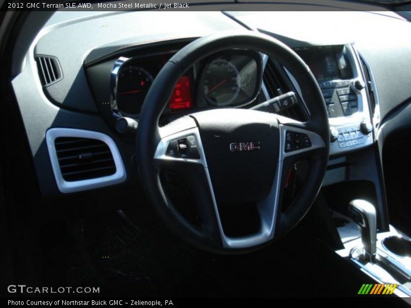Mocha Steel Metallic / Jet Black 2012 GMC Terrain SLE AWD