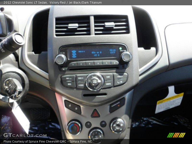 Victory Red / Jet Black/Dark Titanium 2012 Chevrolet Sonic LT Sedan