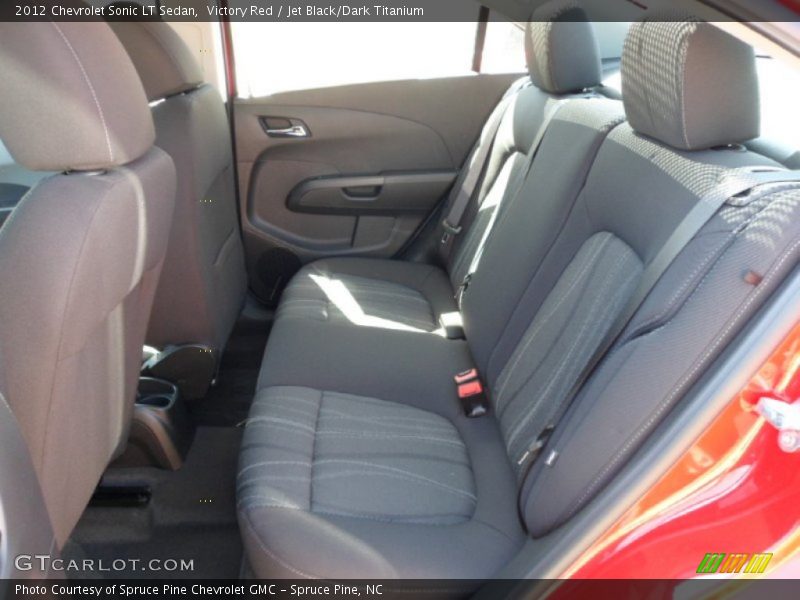 Victory Red / Jet Black/Dark Titanium 2012 Chevrolet Sonic LT Sedan