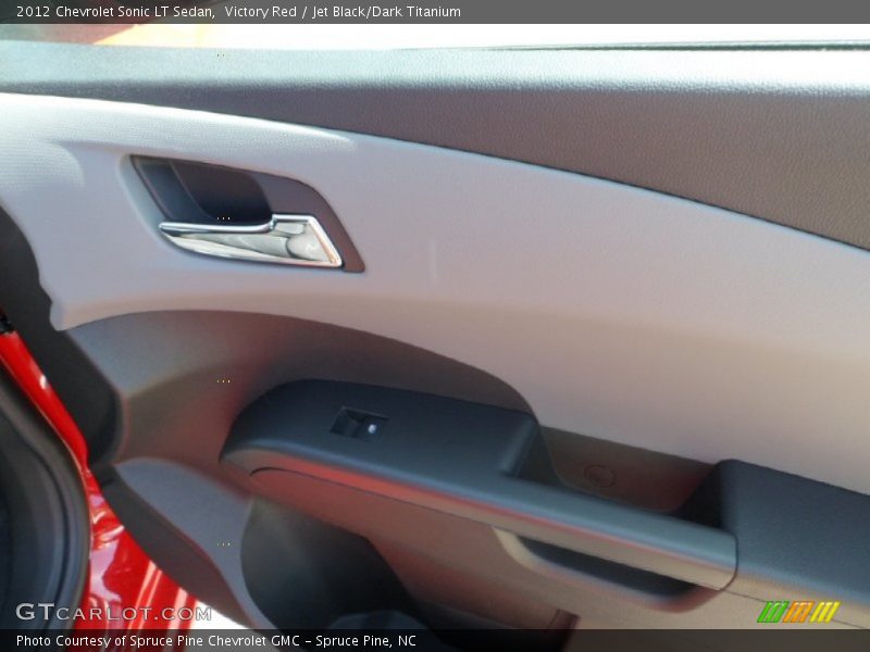 Victory Red / Jet Black/Dark Titanium 2012 Chevrolet Sonic LT Sedan