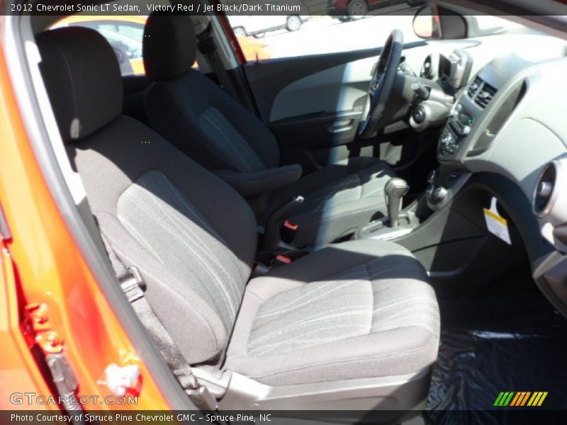 Victory Red / Jet Black/Dark Titanium 2012 Chevrolet Sonic LT Sedan