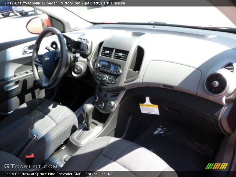 Victory Red / Jet Black/Dark Titanium 2012 Chevrolet Sonic LT Sedan