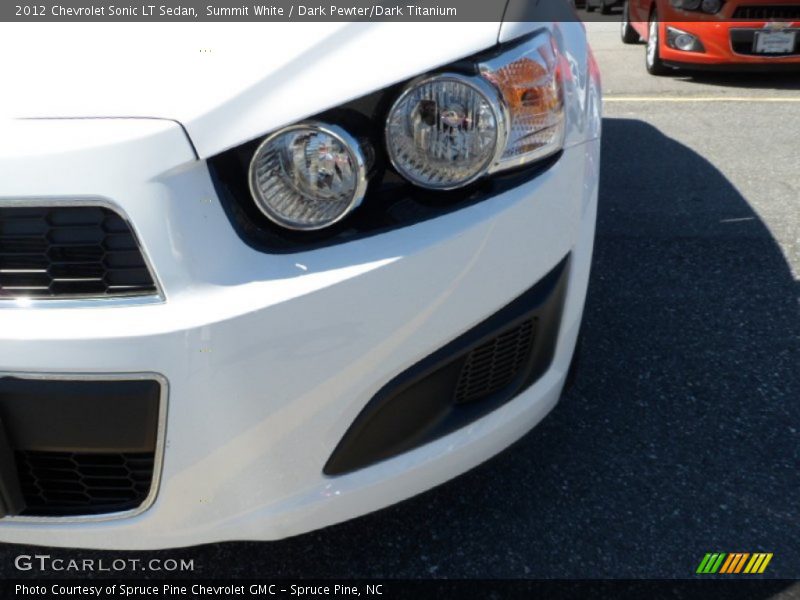 Summit White / Dark Pewter/Dark Titanium 2012 Chevrolet Sonic LT Sedan