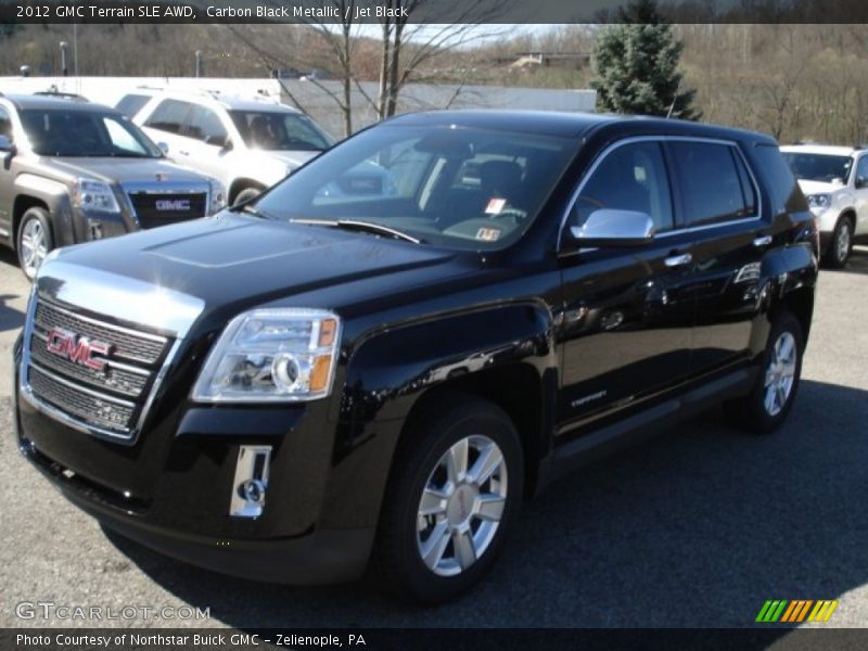 Carbon Black Metallic / Jet Black 2012 GMC Terrain SLE AWD