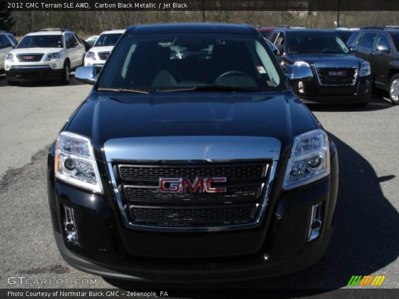 Carbon Black Metallic / Jet Black 2012 GMC Terrain SLE AWD