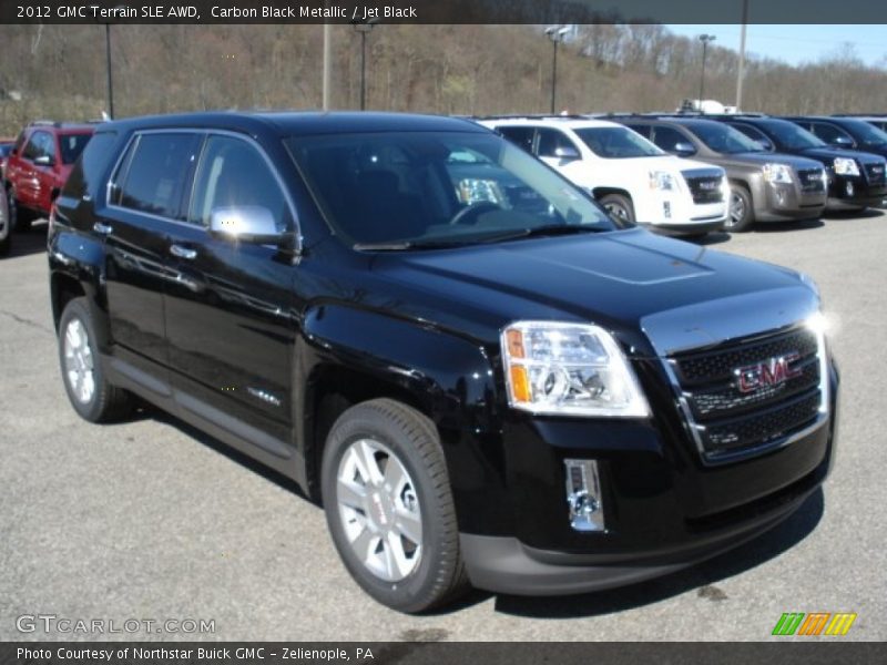 Carbon Black Metallic / Jet Black 2012 GMC Terrain SLE AWD