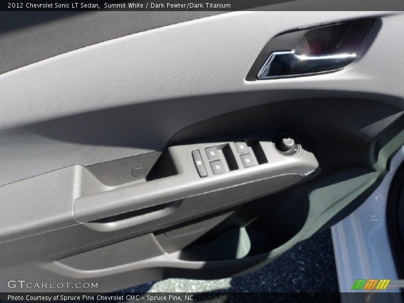 Summit White / Dark Pewter/Dark Titanium 2012 Chevrolet Sonic LT Sedan