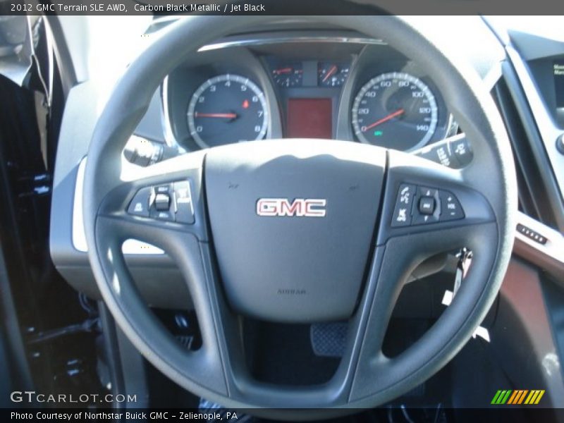 Carbon Black Metallic / Jet Black 2012 GMC Terrain SLE AWD