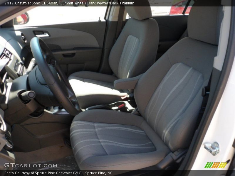 Summit White / Dark Pewter/Dark Titanium 2012 Chevrolet Sonic LT Sedan