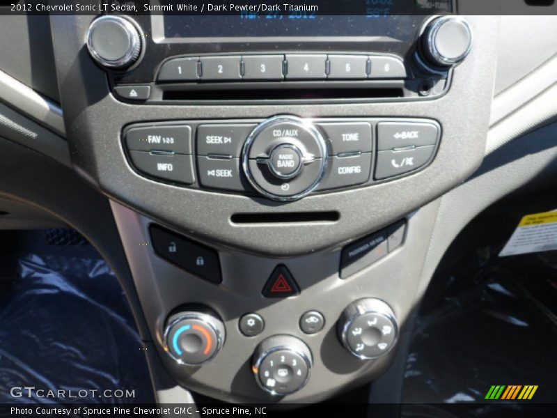 Summit White / Dark Pewter/Dark Titanium 2012 Chevrolet Sonic LT Sedan