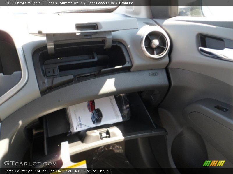 Summit White / Dark Pewter/Dark Titanium 2012 Chevrolet Sonic LT Sedan