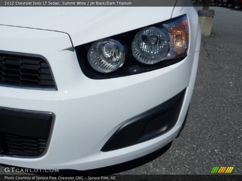 Summit White / Jet Black/Dark Titanium 2012 Chevrolet Sonic LT Sedan
