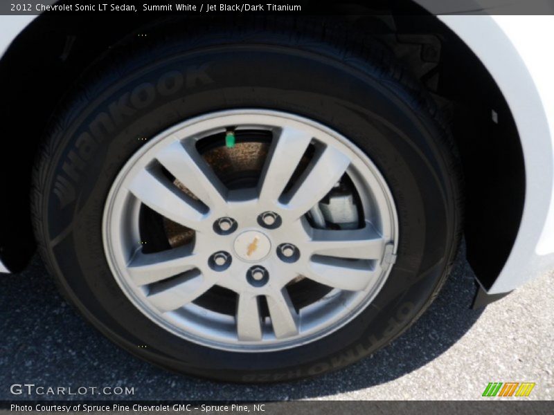 Summit White / Jet Black/Dark Titanium 2012 Chevrolet Sonic LT Sedan