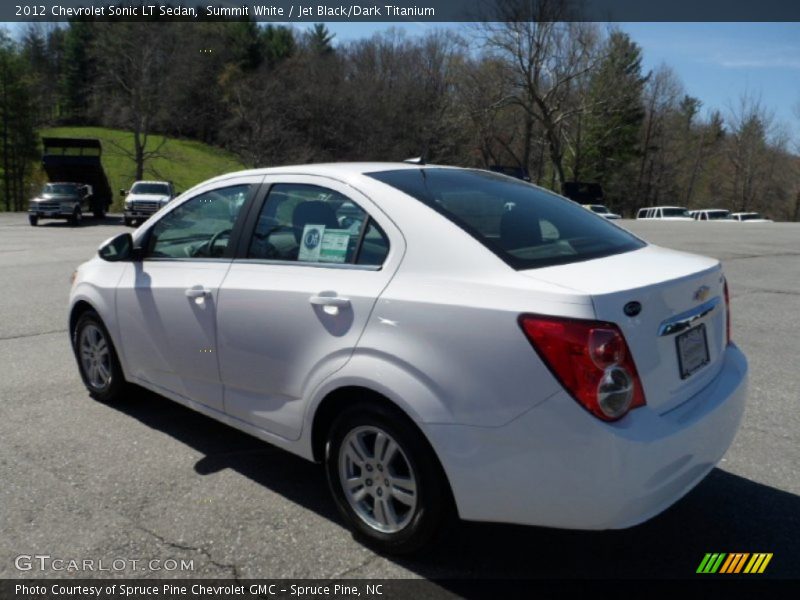Summit White / Jet Black/Dark Titanium 2012 Chevrolet Sonic LT Sedan