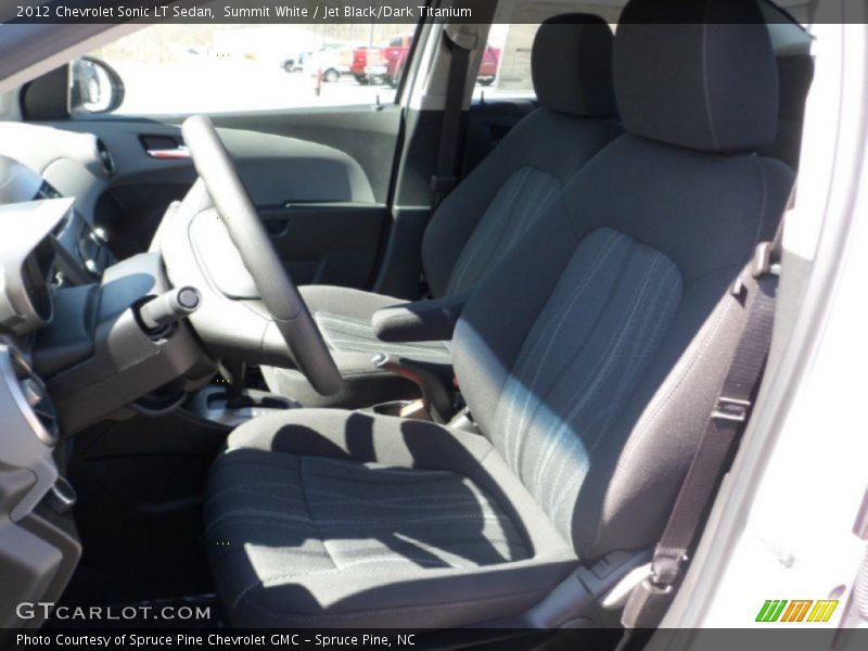 Summit White / Jet Black/Dark Titanium 2012 Chevrolet Sonic LT Sedan