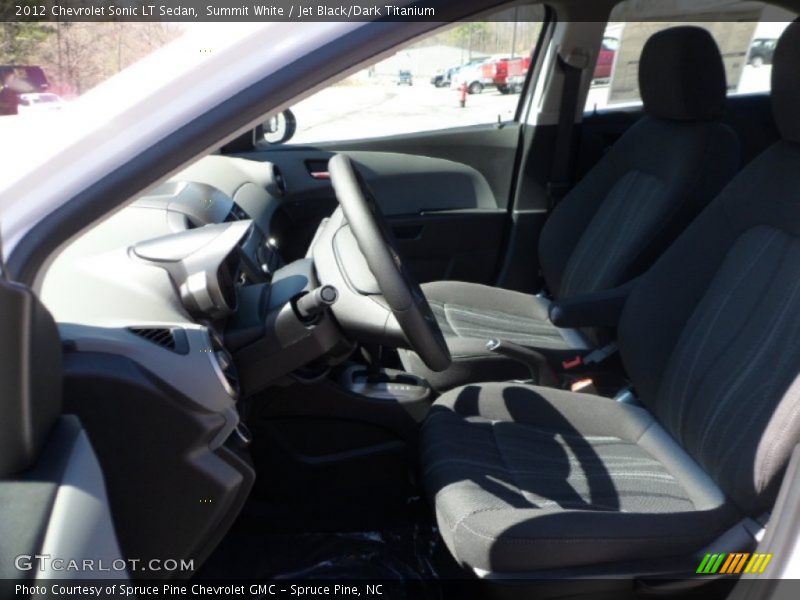 Summit White / Jet Black/Dark Titanium 2012 Chevrolet Sonic LT Sedan