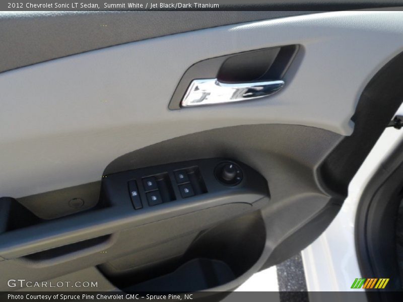 Summit White / Jet Black/Dark Titanium 2012 Chevrolet Sonic LT Sedan