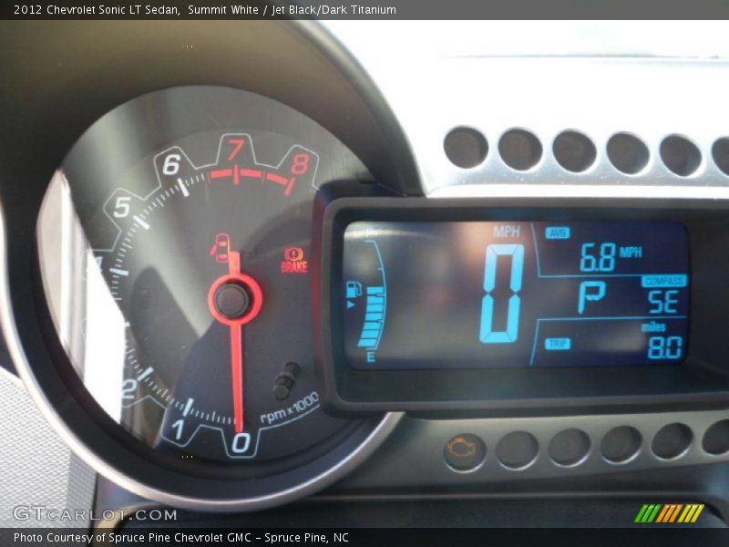 Summit White / Jet Black/Dark Titanium 2012 Chevrolet Sonic LT Sedan
