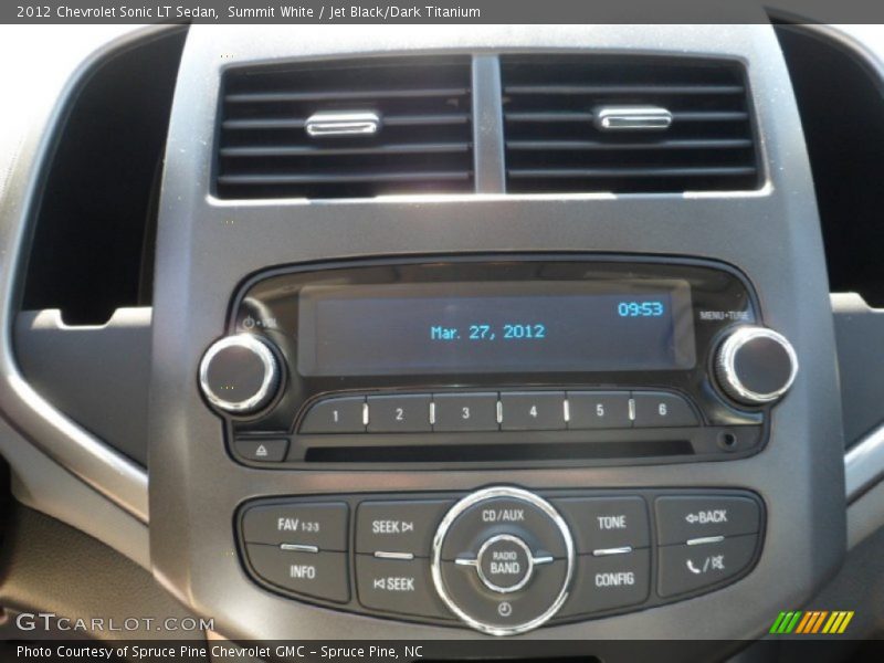 Summit White / Jet Black/Dark Titanium 2012 Chevrolet Sonic LT Sedan